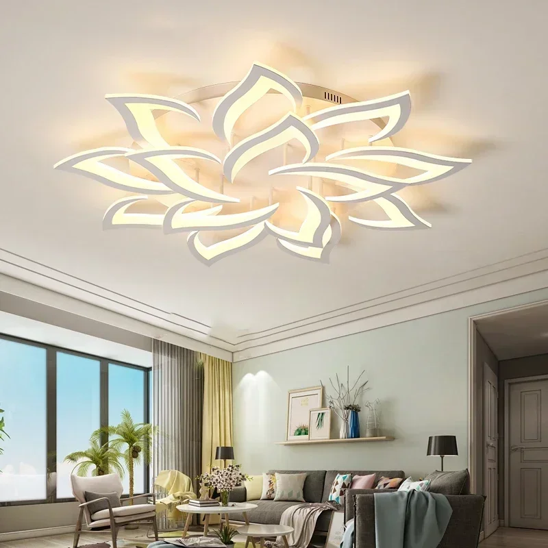 Interior Design Remote - Дизайнерская светодиодная люстра с лепестками Гостиная
