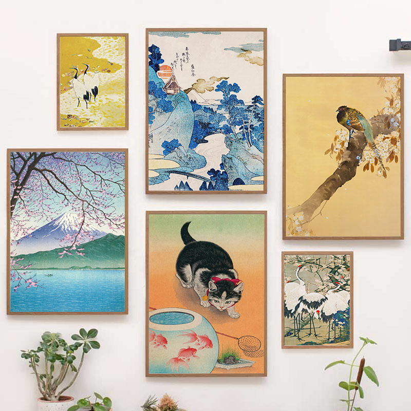 Interior Design Home Decor - Японский Katsushika Hokusai холст картина настенные