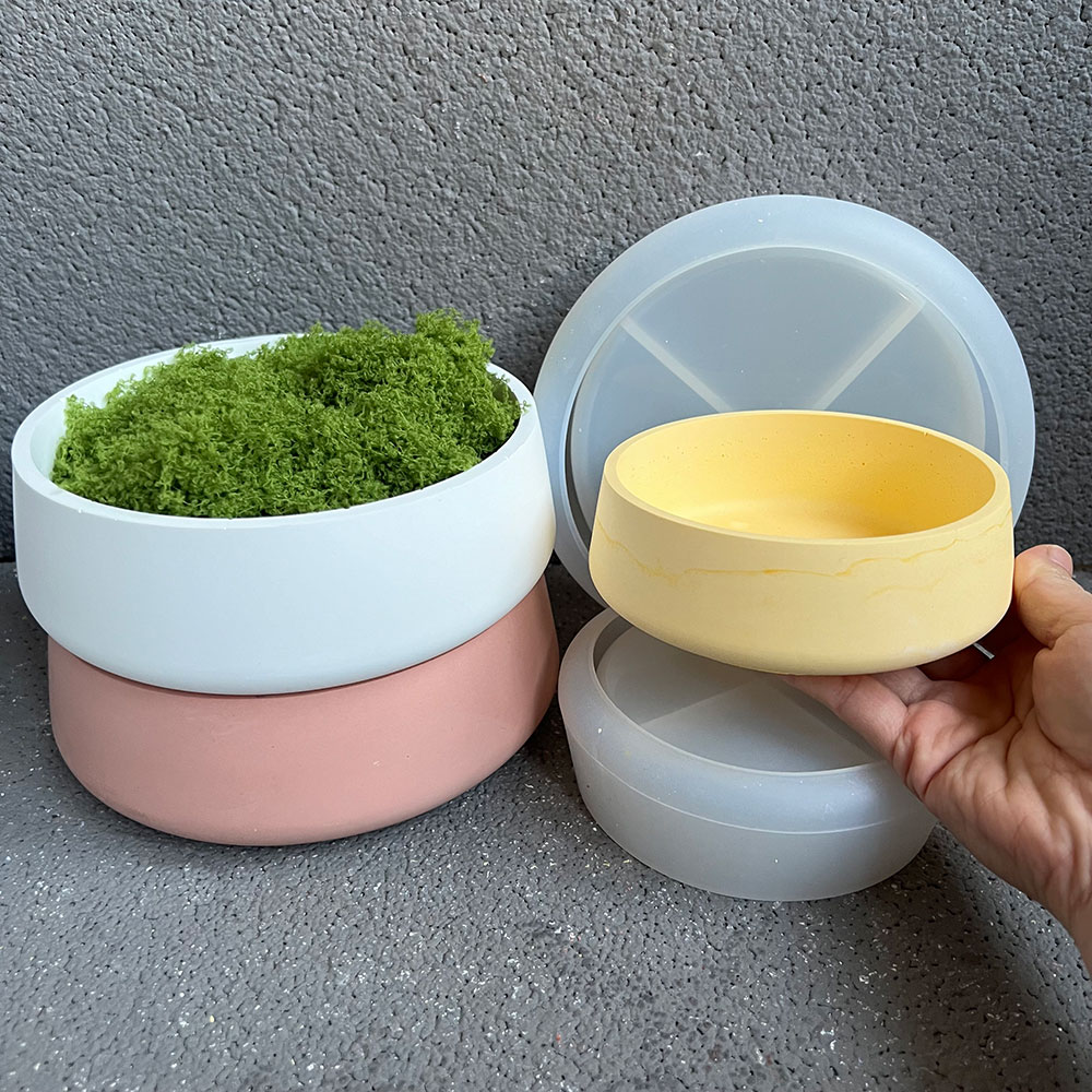 Большая чаша, цветочный горшок – обзор и цена Terrazzo Pot Cement