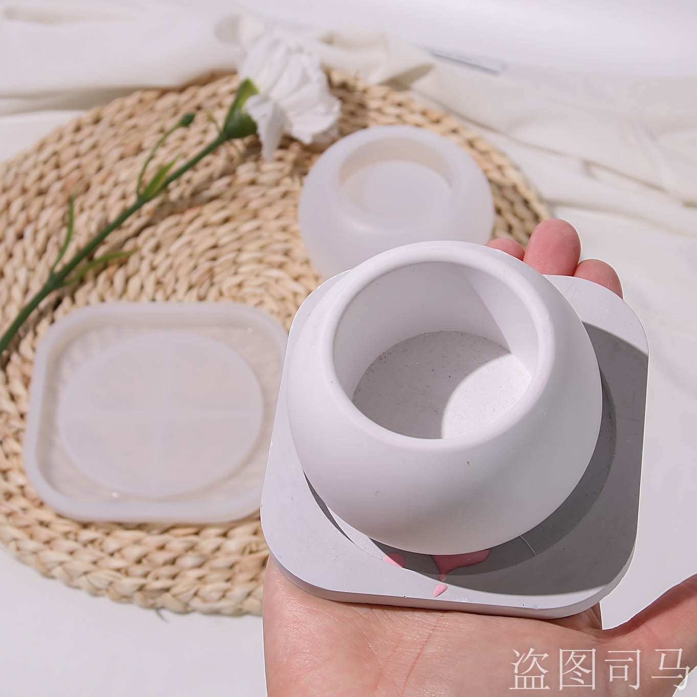 Бетонная форма для цветочного  – обзор и цена Terrazzo Pot Cement