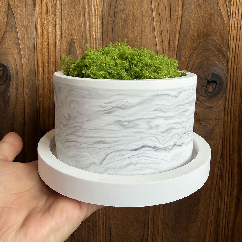 Большой силиконовый набор форм – обзор и цена Terrazzo Pot Cement