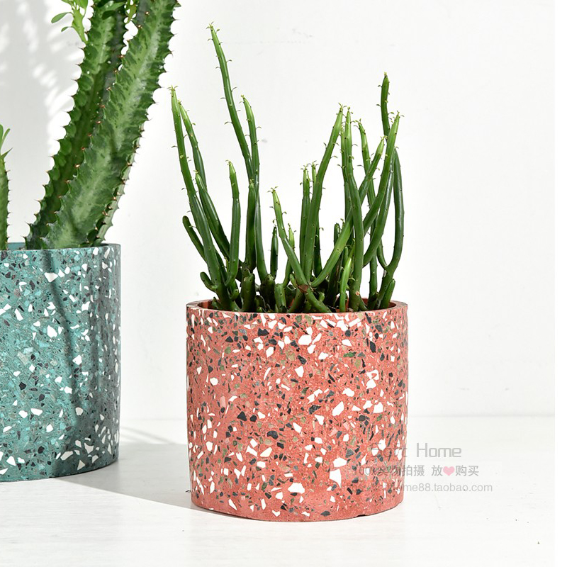 Большой цветочный горшок, сили – обзор и цена Terrazzo Pot Cement