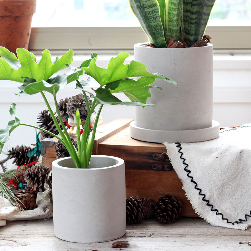 Большой цветочный горшок, сили – обзор и цена Terrazzo Pot Cement