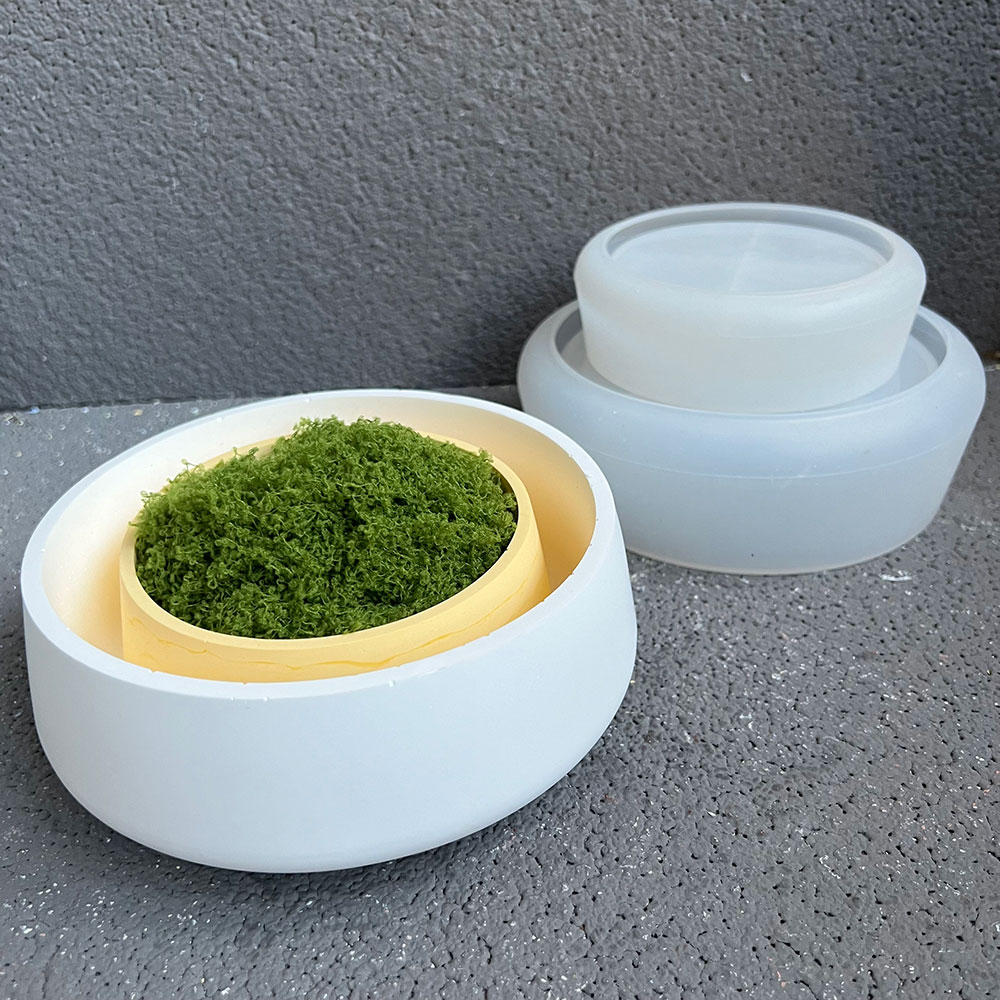 Бетонная чаша, силиконовая фор – обзор и цена Terrazzo Pot Cement