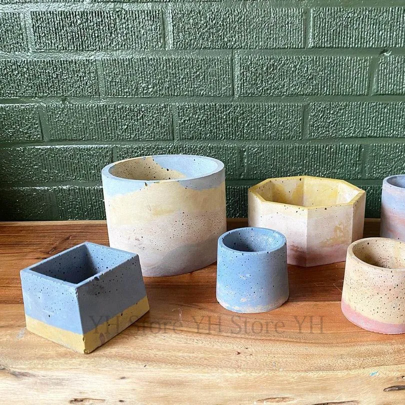 Бетонная чашка для свечей, сос – обзор и цена Terrazzo Pot Cement