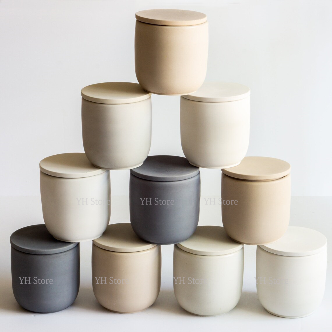 Цементная коробка, силиконовые – обзор и цена Terrazzo Pot Cement